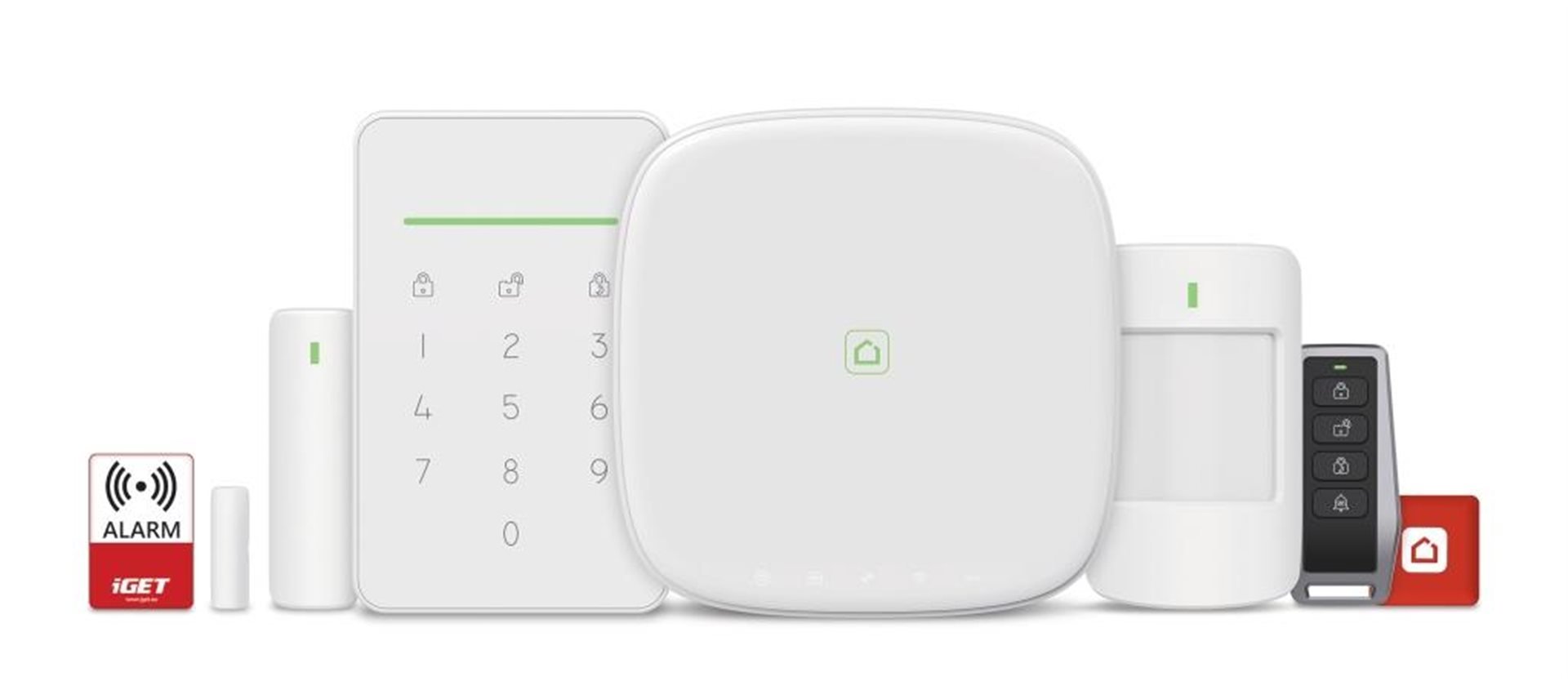 iGET SECURITY M5-4G Premium - Inteligentný 4G/WiFi/LAN alarm, ovládanie kamier a zásuviek, Android, iOS