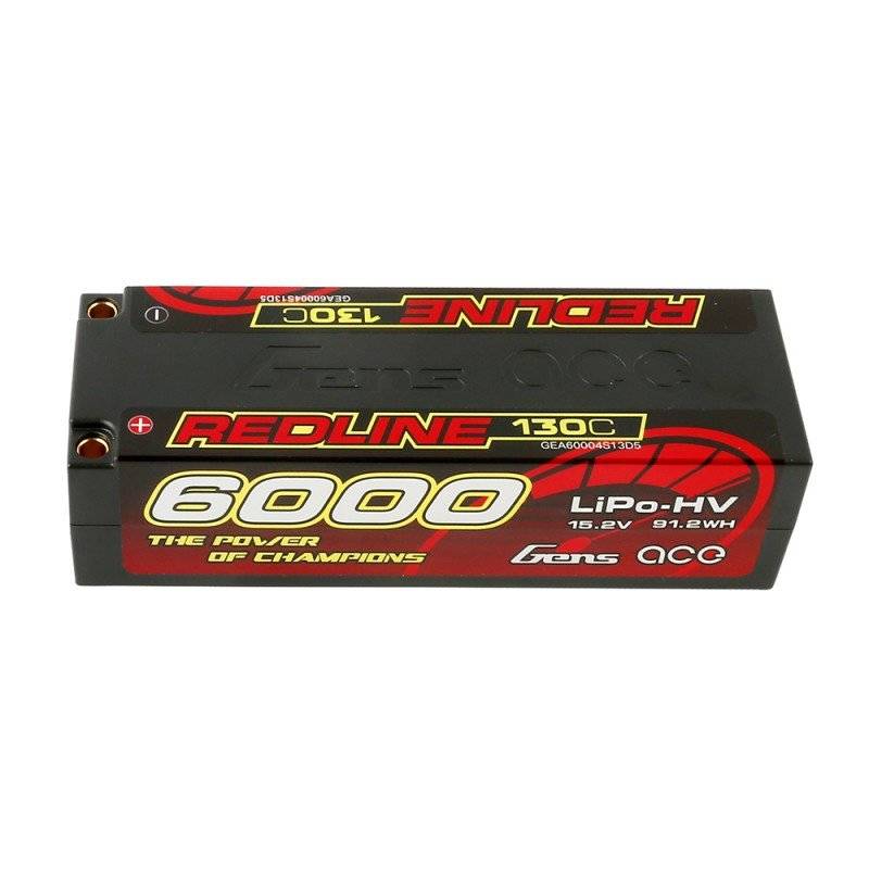 Baterie Gens Ace Redline 6000mAh 15,2V 130C 4S1P HardCase HV LiPo Varianta: uniwersalny