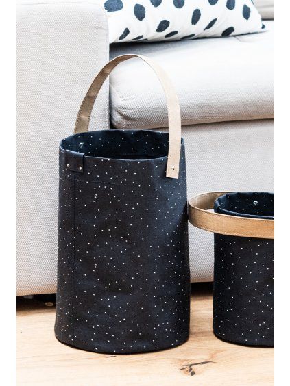 BOX NA HRAČKY KYBLÍK černý puntík 1