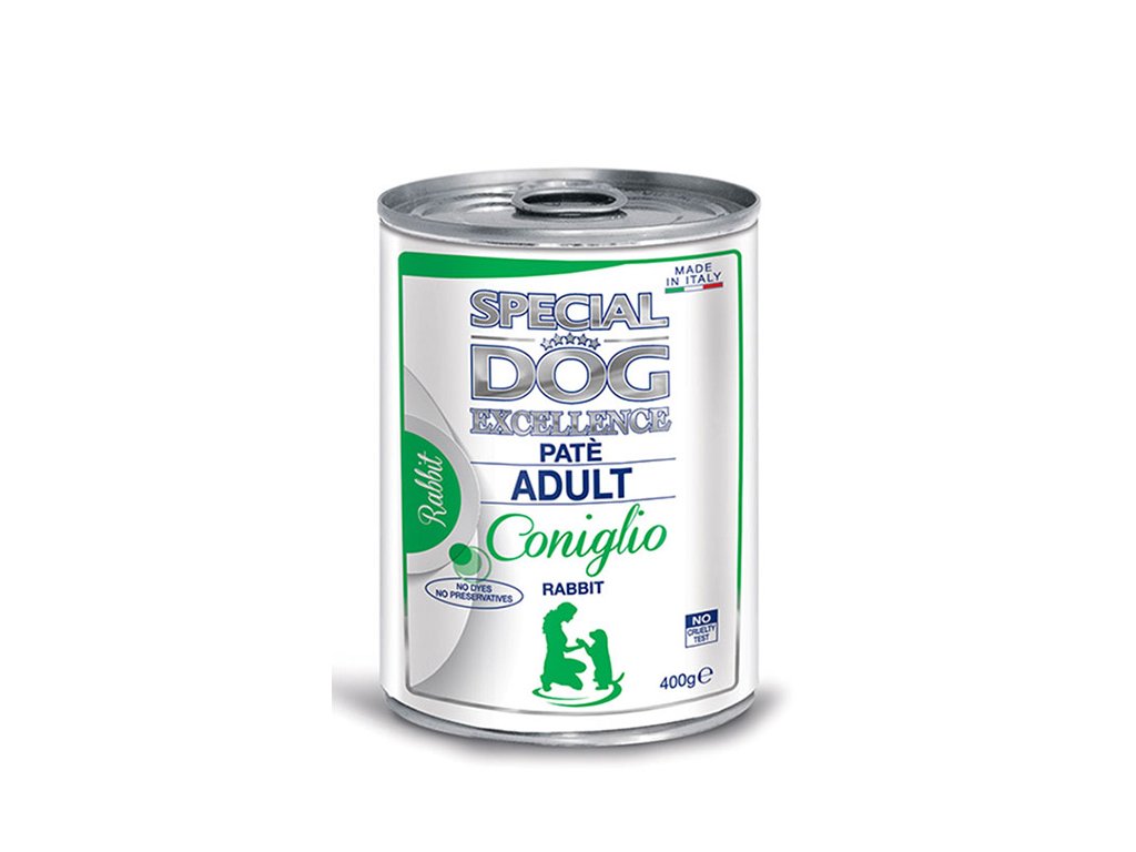 special dog excellence cane umido pate pate con coniglio adult