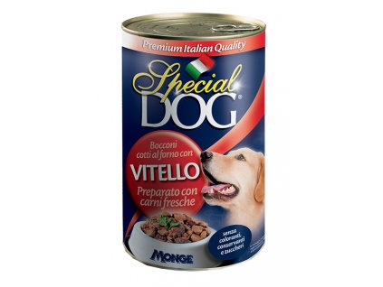 special dog cane umido bocconi con vitello