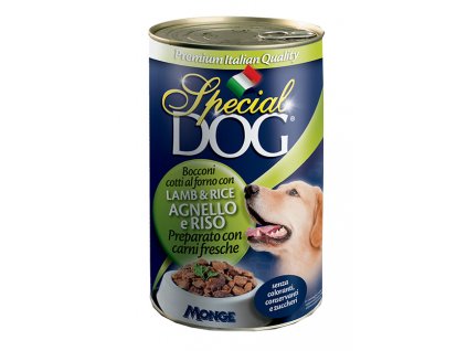 special dog cane umido bocconi con agnello e riso