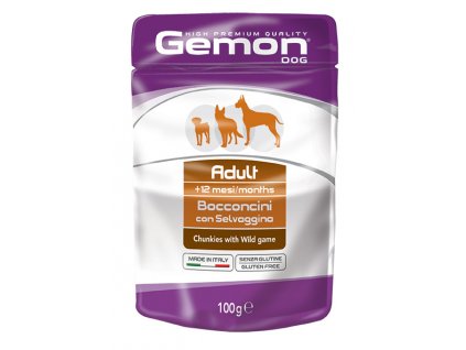 gemon cane umido buste bocconcini con selvaggina adult