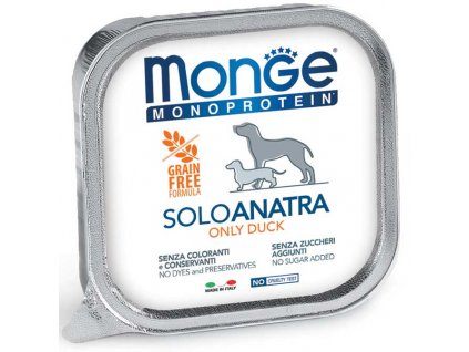 monge cane umido monoproteico solo anatra