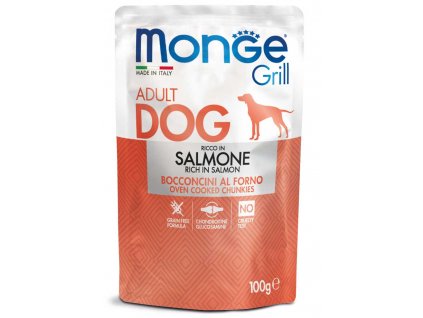 monge cane umido grill bocconcini jelly salmone adult ITA