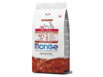 Monge Dog Mini Puppy/Junior monoprotein Lamb 2,5kg