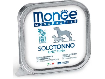 monge cane umido monoproteico solo tonno