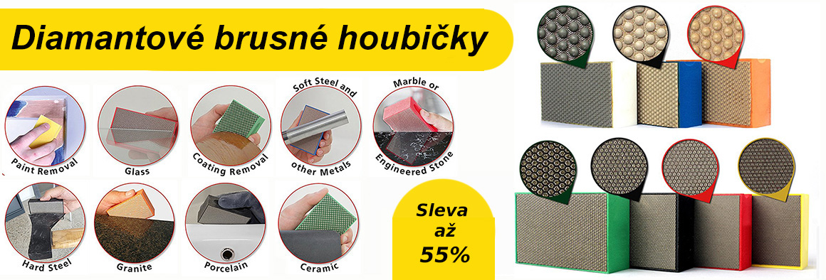 Diamantové brusné houbičky