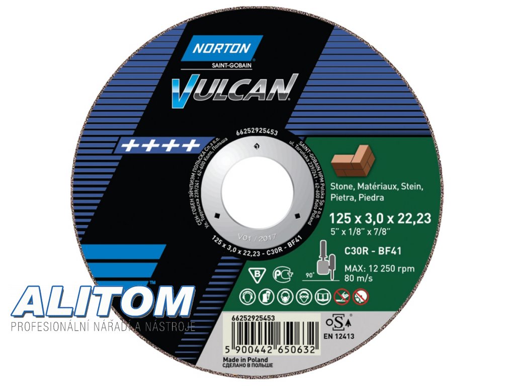 TW Cut Off Angle Grinder Stone NOR VULCAN 61048