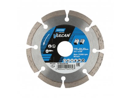 70184625175 Blades Norton Vulcan VULCAN UNI 115x22.23 7.5x2 150569