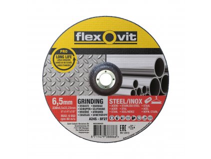 Flexovit TW Steel Inox 230x6 5 27 PRO 111613