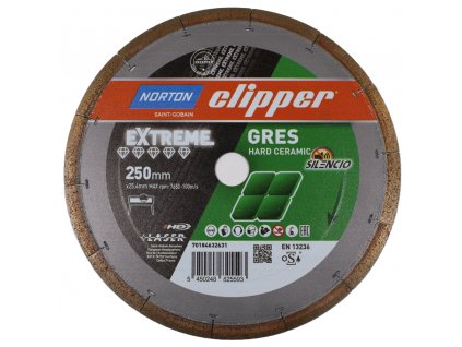 Norton Clipper Extreme Gres Hard Ceramic 250mm Silencio 70184632631 247428