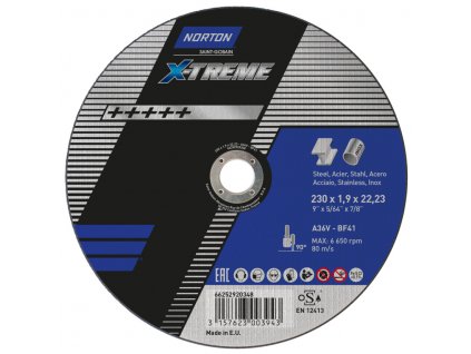 Norton X TREME METAL INOX 230x1.9x22.23