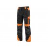 Pánské kalhoty CXS SIRIUS BRIGHTON, černo-oranžová