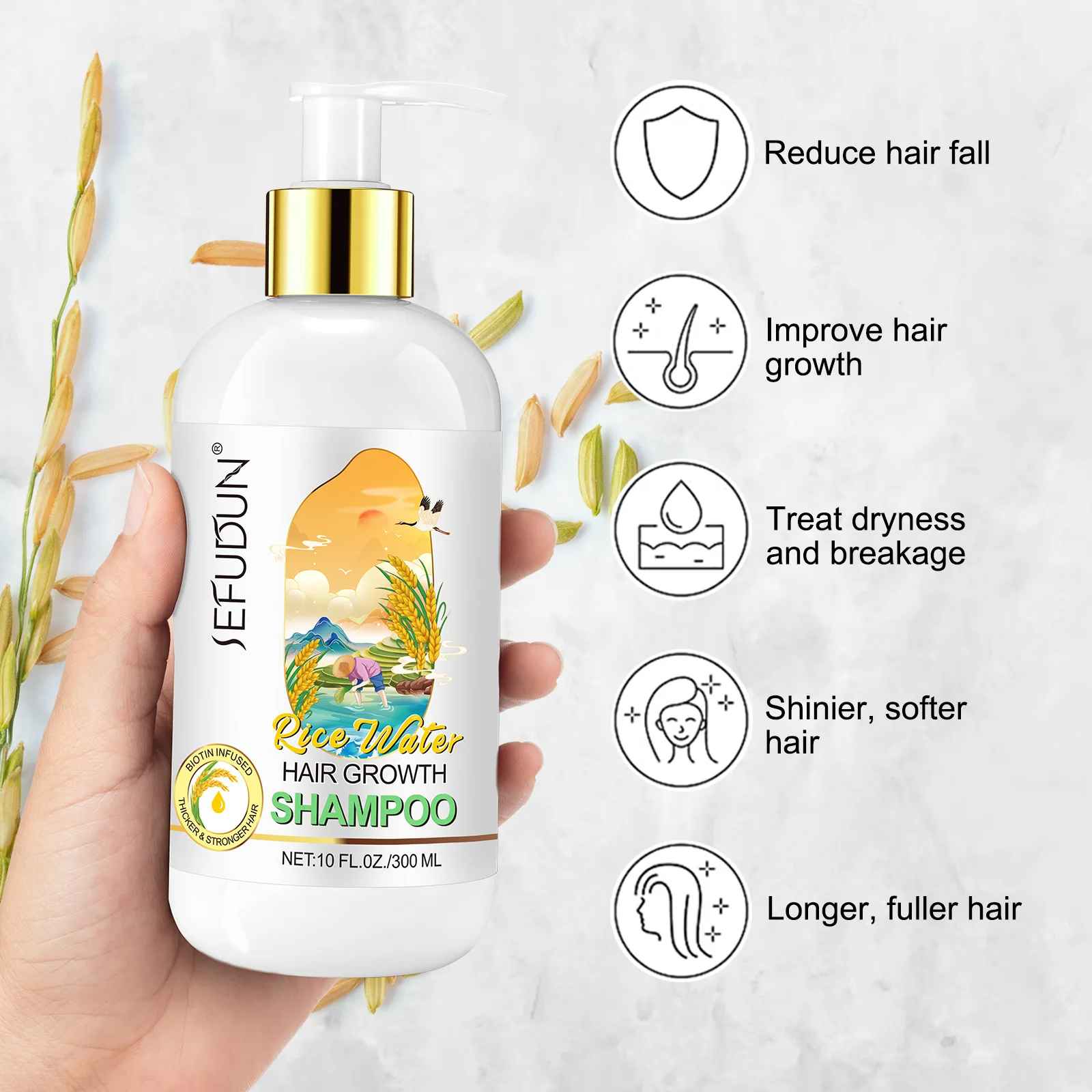 Rice Water Hair Growth Shampoo
