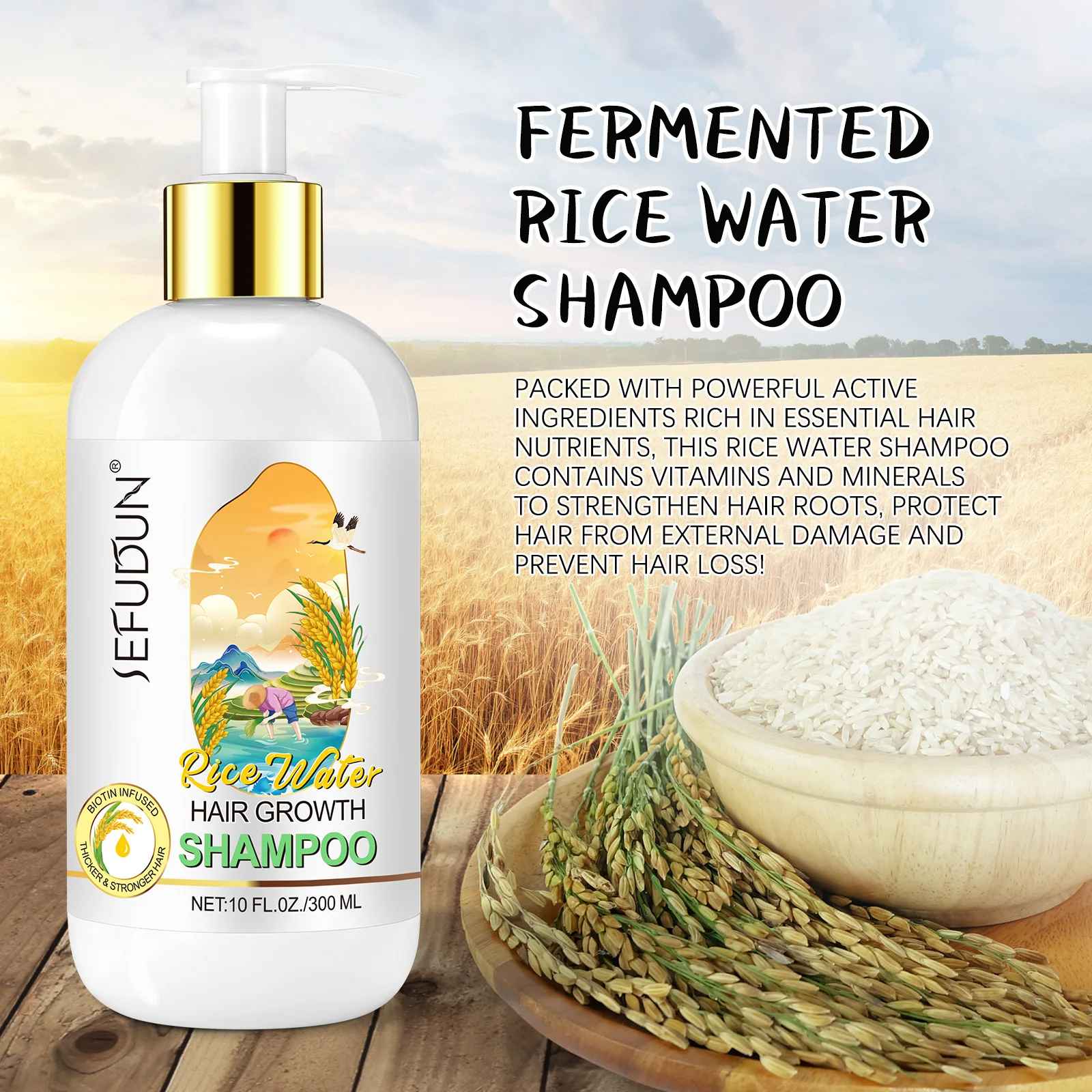 Rice Water Hair Growth Shampoo
