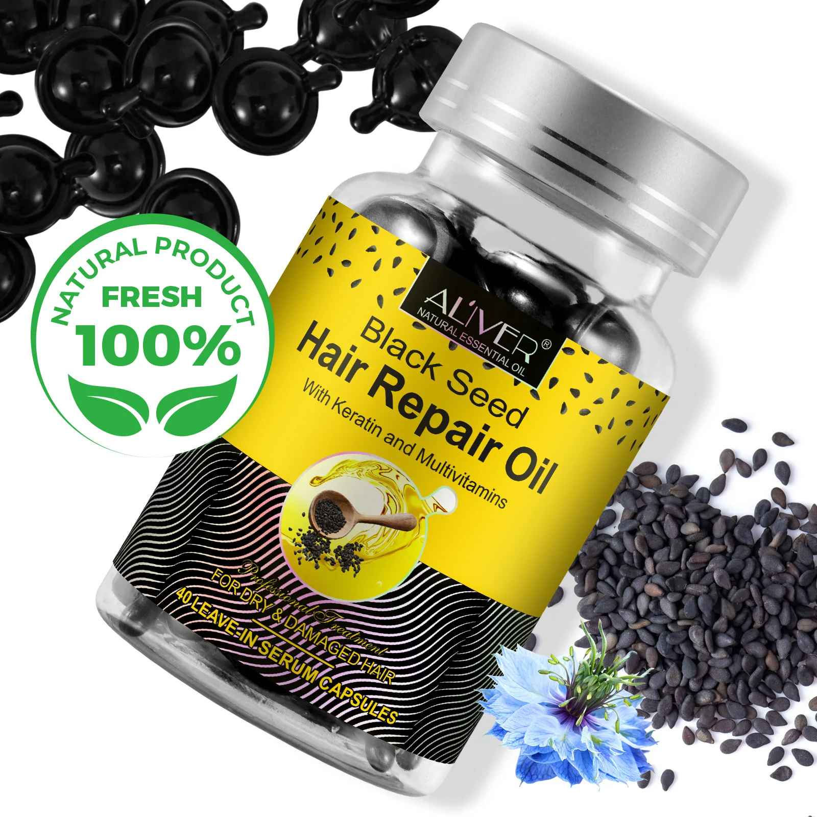 Black Seed Hair Repair Oil Capsules