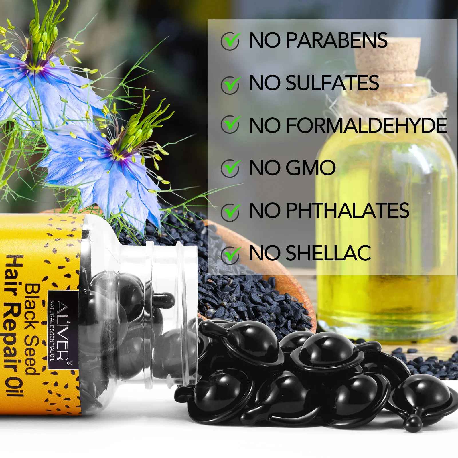 Black Seed Hair Repair Oil Capsules