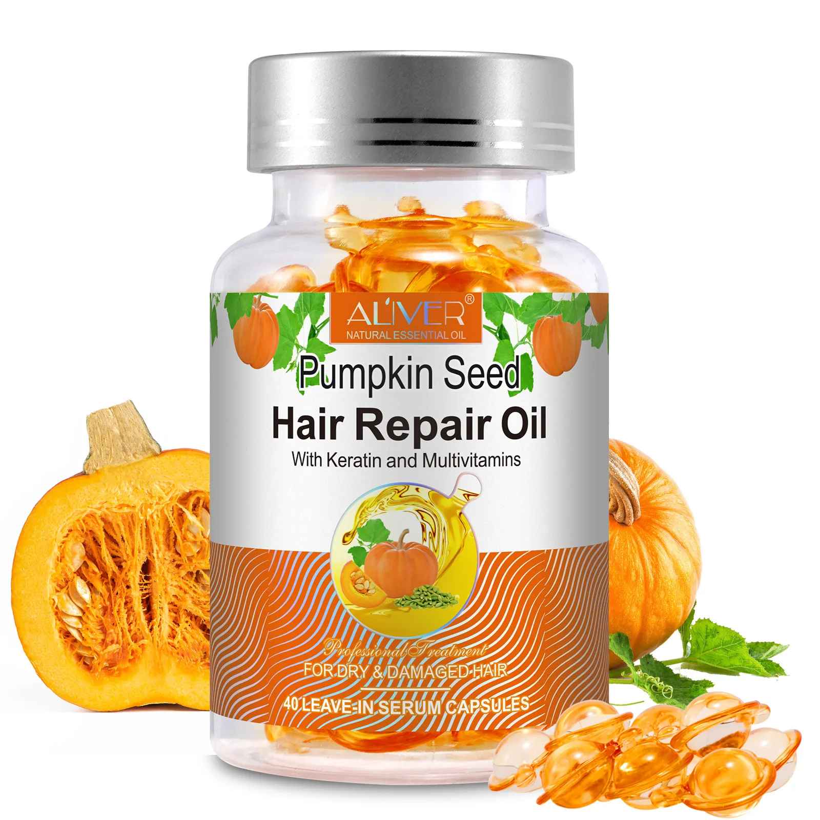 Pumpkin Seed Hair Repair Oil Capsules