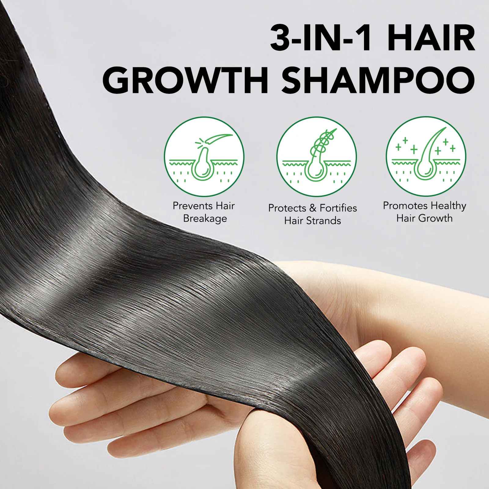 3 IN 1 Black Castor + Amla + Black Seed Oil Shampoo