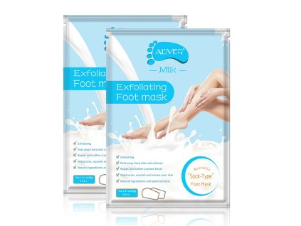 Milk Exfoliating Foot Mask Aliver - 1 pair