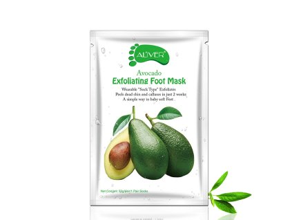 Exfoliačná avokádová maska na nohy Aliver - 1 pár