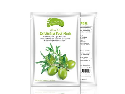 Aliver Exfoliating Foot Mask with Olive Oil – 1 Pair
