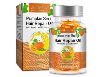 Pumpkin Seed Hair Repair Oil Capsules - 40 pcs.