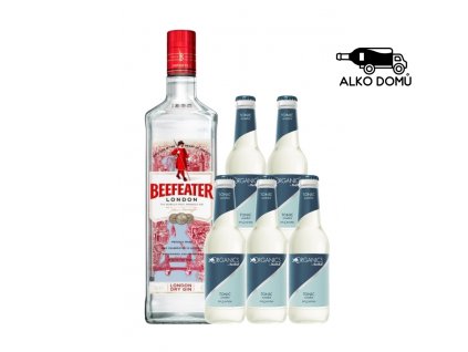 Beefeater Gin + 5x Organics Tonic Rozvoz alkoholu Praha