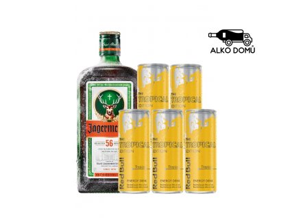 JÄGERMEISTER + 5x RED BULL TROPICAL Rozvoz alkoholu Praha