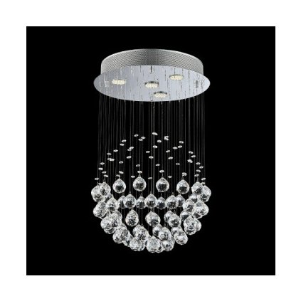 Luxera 62413 - Křišťálový přisazený lustr XAVER 4xGU10/50W/230V