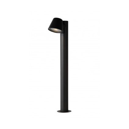Lucide DINGO-LED - venkovní svítidlo sloupek - Ø 11,5 cm - stmívatelné - GU10 - 1x4,5W 3000K - IP44 - Černá 14881/70/30