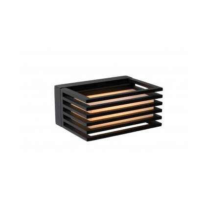 Lucide MALTA-LED - nástěnné svítidlo venkovní - LED - 1x5,4W 2700K - IP54 - Černá 15800/05/30