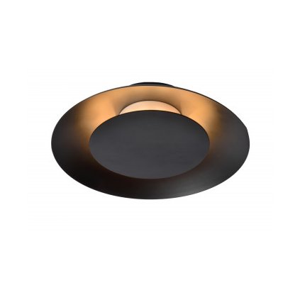 Lucide FOSKAL - zapuštěné stropní svítidlo - Ø 21,5 cm - LED - 1x6W 2700K - Černá 79177/06/30