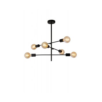 Lucide 21119/06/30 LESTER svítidlo stropní 59/59/85 cm E27/60W černá