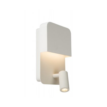 Lucide 79200/08/31 BOXER nástěnné svítidlot LED 5W+3W+ USB bílá