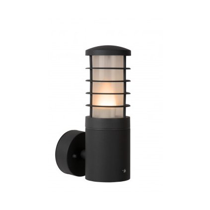 Lucide SOLID - nástěnné svítidlo venkovní - Ø 9 cm - IP54 - Černá 14871/01/30