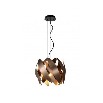 Lucide VIVANA - závěsné svítidlo - Ø 39 cm - Měď 74400/40/17