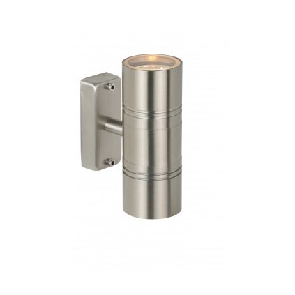 Lucide ARNE-LED - nástěnné svítidlo venkovní - Ø 6,3 cm - LED - GU10 - 2x5W 2700K - IP44 - Chrom 14867/11/12