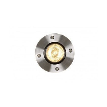 Lucide BILTIN - venkovní vestavné svítidlo - Ø 10,8 cm - GU10 - IP67 - Chrom 11801/01/12