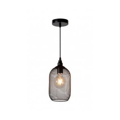 Lucide MESH - závěsné svítidlo - Ø 15 cm - Černá 43404/15/30