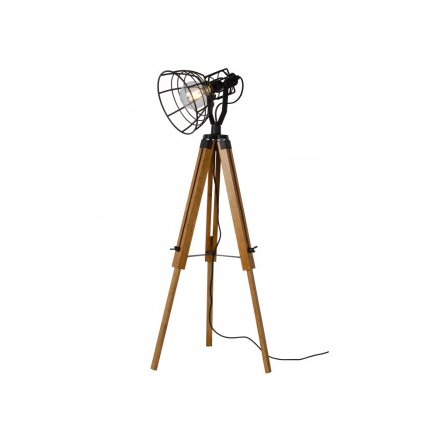 Lucide JOSHUA - stojací lampa - Ø 42 cm - Černá 45757/01/30