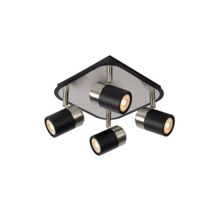 Lucide LENNERT - stropní svítidlo - stmívatelné - GU10 - 4x5W 3000K - Černá 26957/20/30