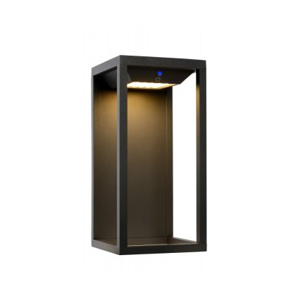 Lucide TENSO SOLAR - nástěnné svítidlo venkovní - LED - IP54 - Černá 27891/02/30