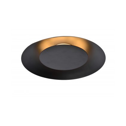 Lucide FOSKAL - zapuštěné stropní svítidlo - Ø 34,5 cm - LED - 1x12W 2700K - Černá 79177/12/30