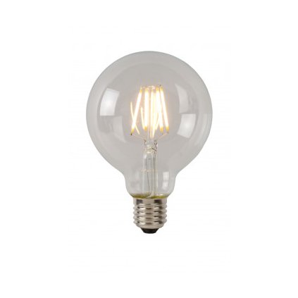 Lucide LED žárovka - okrasné vlákno - Ø 9,5 cm - stmívatelné - 1x5W 2700K - Průhledné 49016/05/60