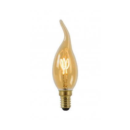 Lucide LED žárovka - okrasné vlákno - Ø 3,5 cm - stmívatelné - 1x3W 2200K - Jantarová 49036/03/62