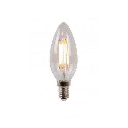 Lucide LED žárovka - okrasné vlákno - Ø 3,5 cm - stmívatelné - 1x4W 2700K - Průhledné 49023/04/60