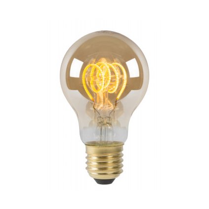 Lucide LED žárovka - okrasné vlákno - Ø 6 cm - stmívatelné - 1x5W 2200K - Jantarová 49042/05/62