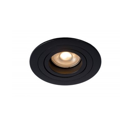 Lucide 22954/01/30 Zapuštěné kulaté světlo D9cm GU10 excl černá